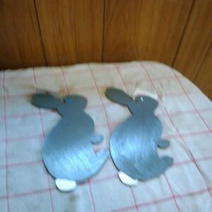 Gray Bunny Wall Decor